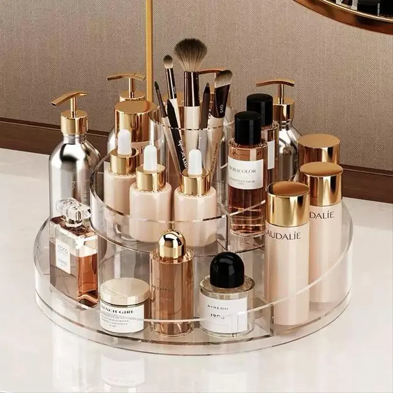 Organisateur de Rangement Rotatif Transparent