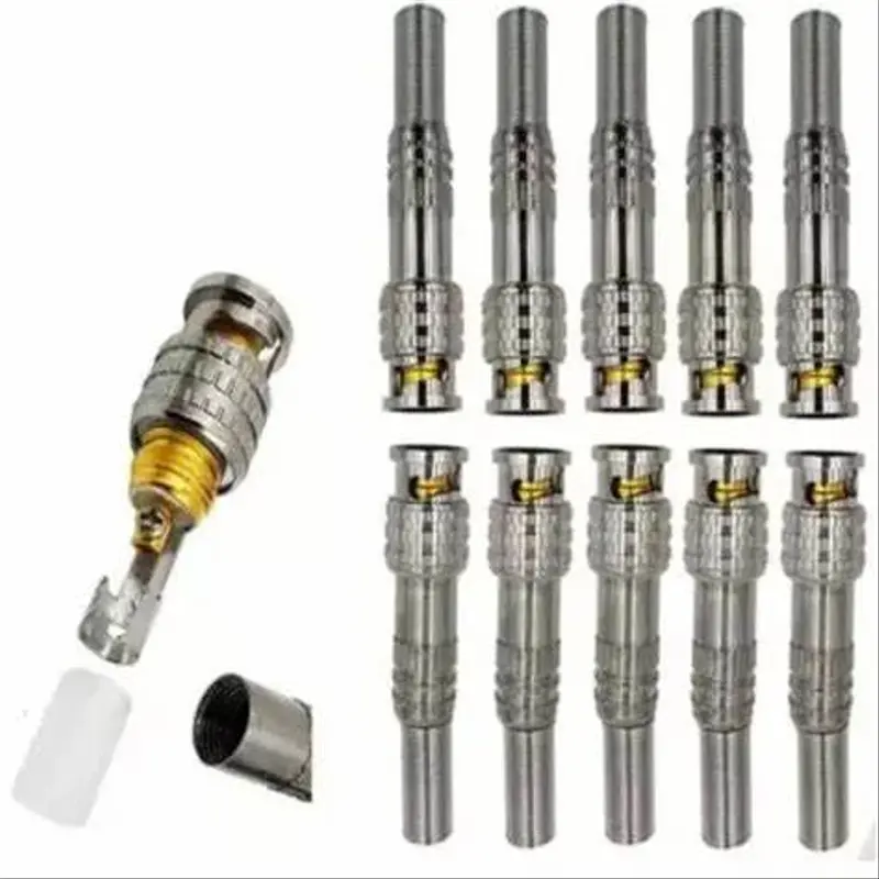 Pack 10 Fiche BNC Pour Caméra De Surveillance