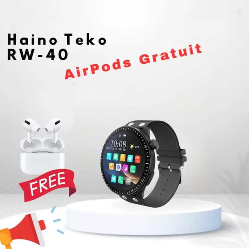 Haino Teko RW-40  noir +airpods gratuit