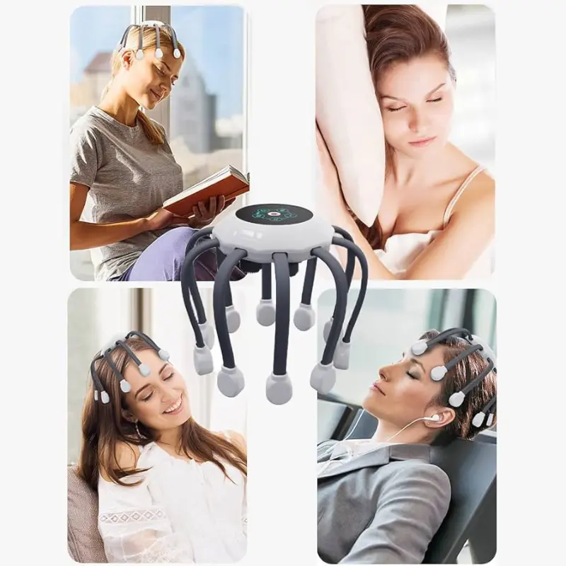 Masseur électrique de tête, Massage par vibrations, soulagement du stress
