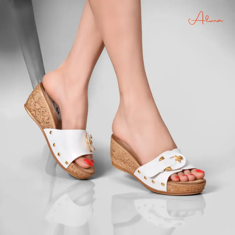 Alura Sabot Cuir - Blanc
