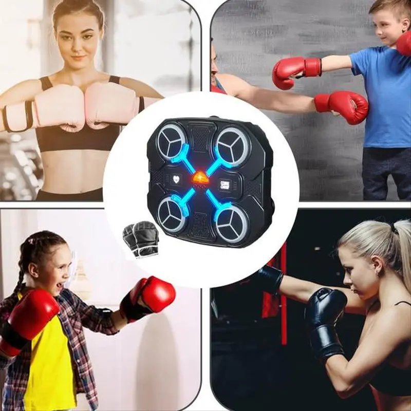 Machine de Boxe Musicale Intelligente avec Lumières LED