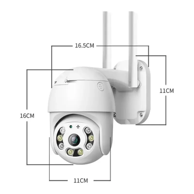 Caméra de surveillance  extérieure PTZ 360° IP Wifi 2MP