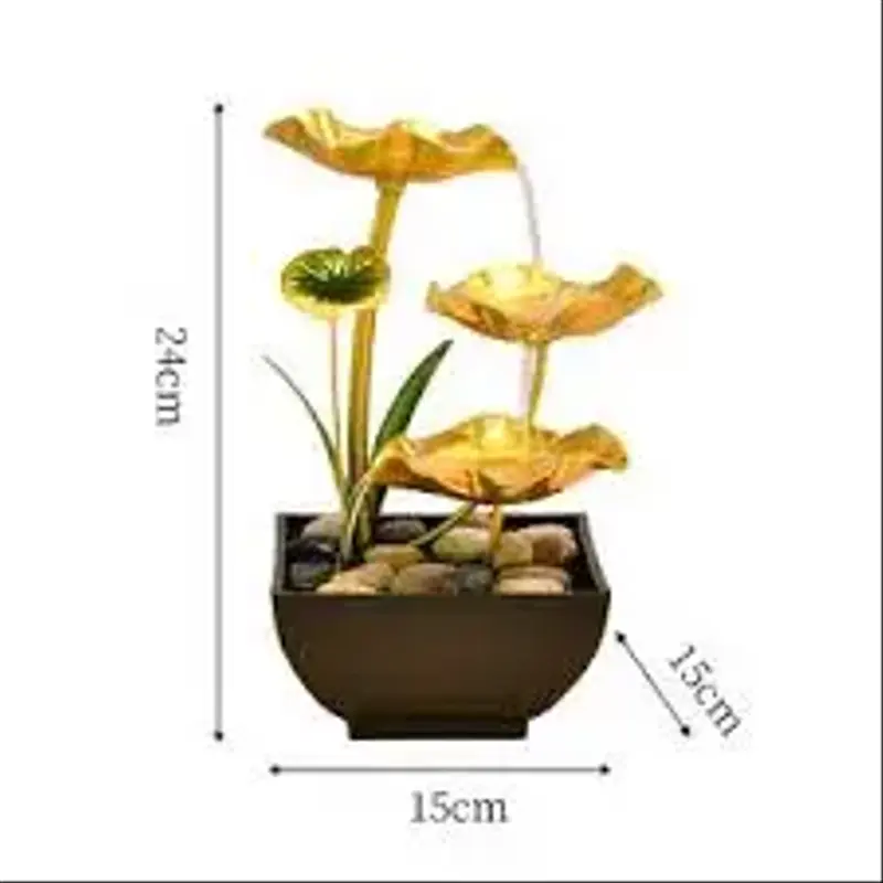 Fontaine LED avec Pierres – Modèle Cascade Florale