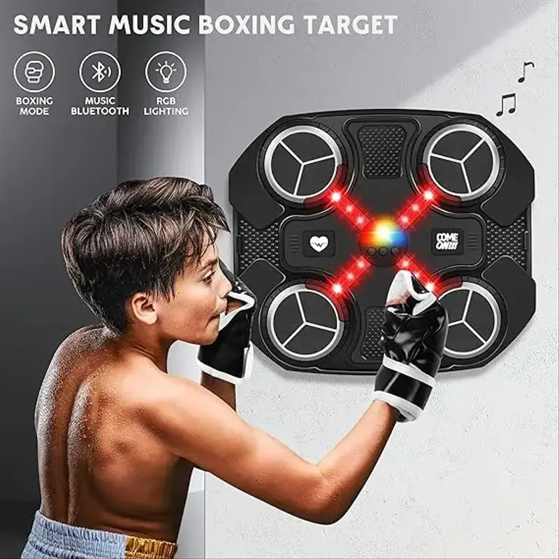 Machine de Boxe Musicale Rechargeable avec Bluetooth