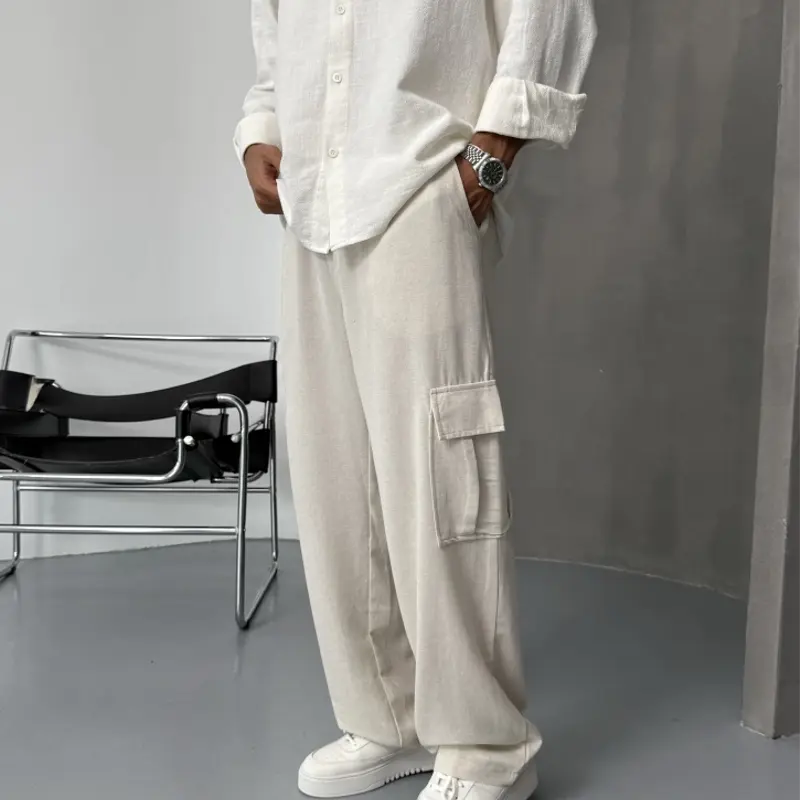 PANTALON KARGO LINEN