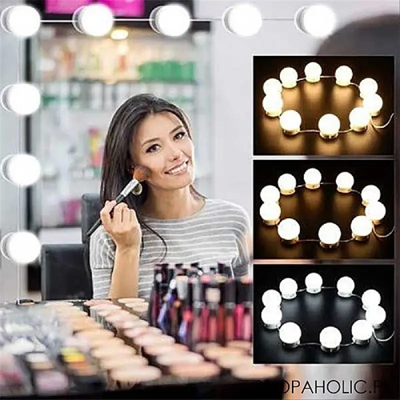10 Ampoules LED pour Miroir de Maquillage