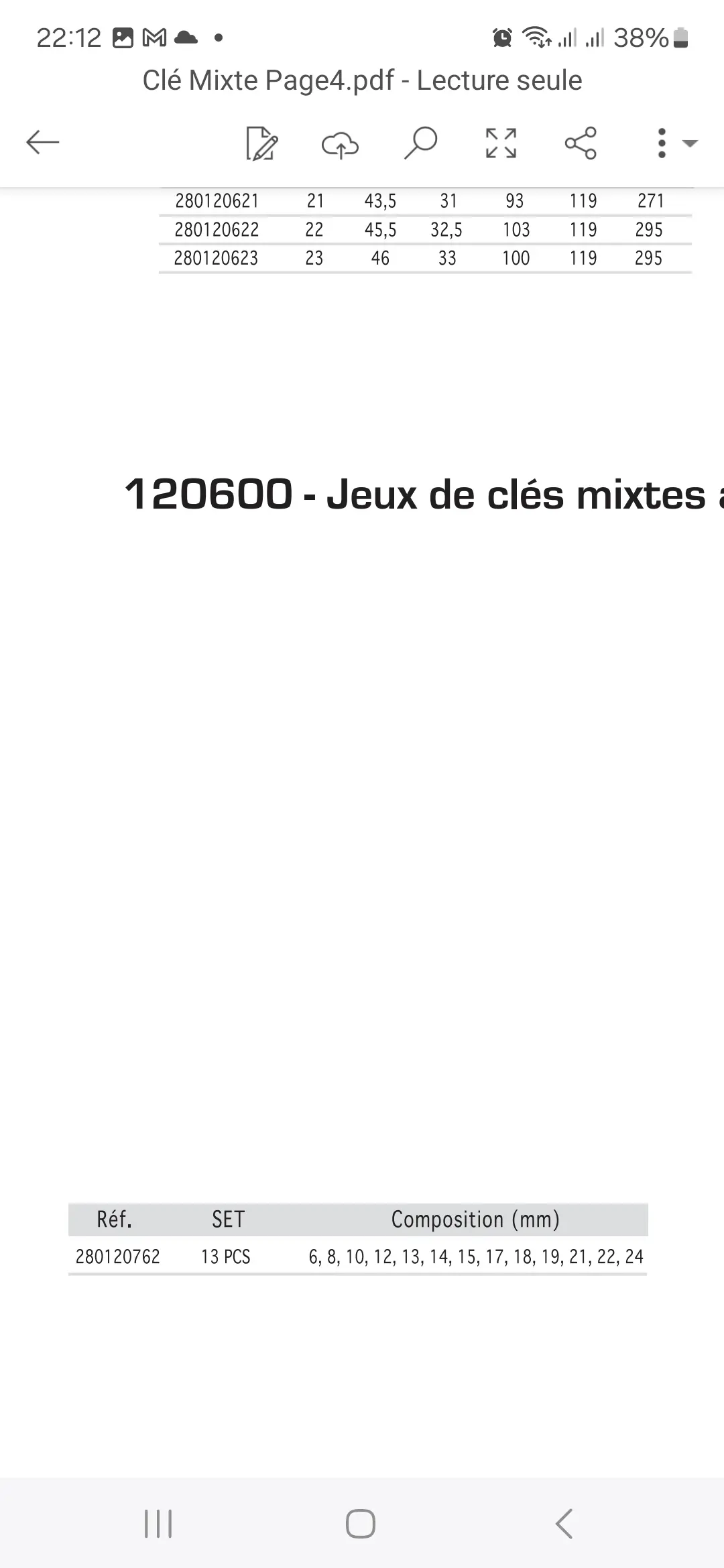 Jeux clé mixte 13 PCS 120600