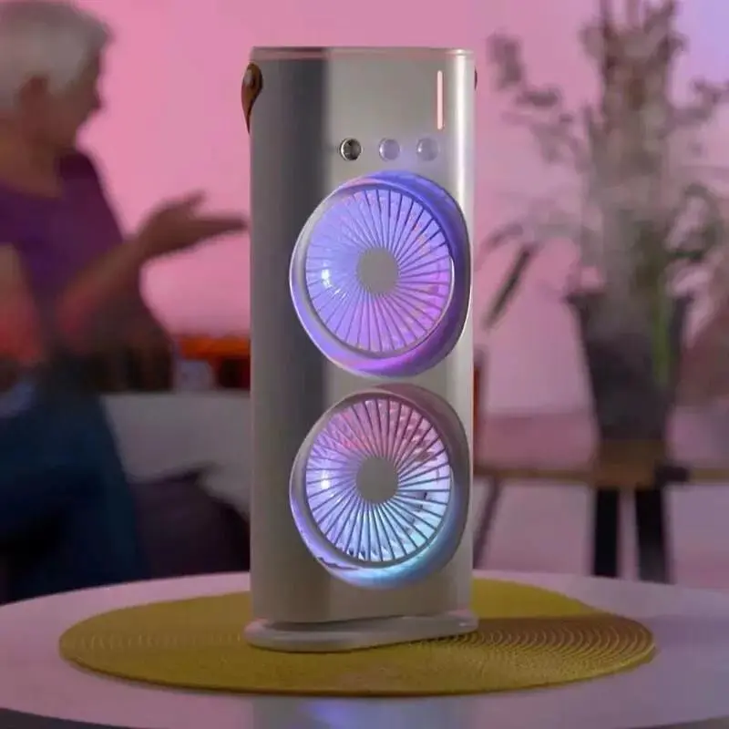 Ventilateur Double avec Brumisateur