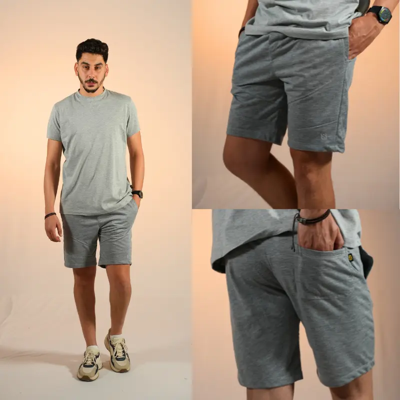 Combo T-Shirt Basic & Short Découpe