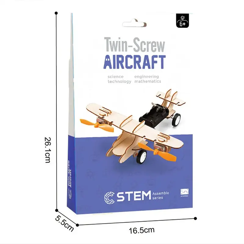 Kit d'assemblage pédagogique | Avion à double vis