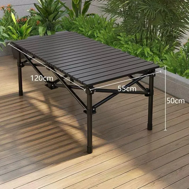 Table Pliante de Camping 120 cm Noir