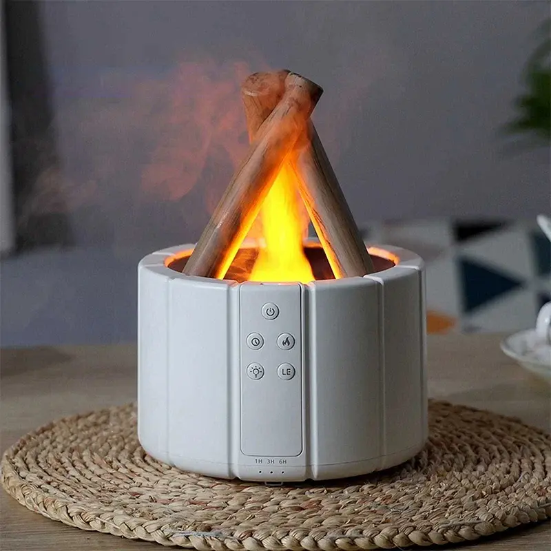 Lampe humidificateur d'aromathérapie pour feu de camp
