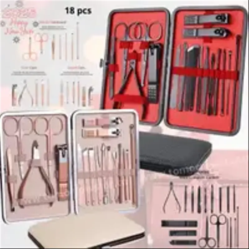 Kit de coupe-ongles portable 18 pcs multi-usage