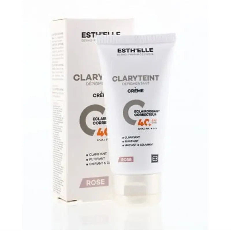 Claryteint Écran Rose  50ml  _ pour Protection Maximale de la Peau SPF50+