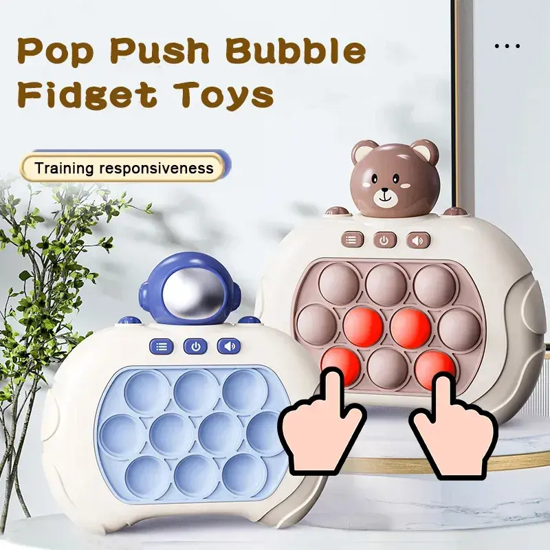 Jeu De Bulles à Poussée Rapide Pour Enfants - Anti-stress