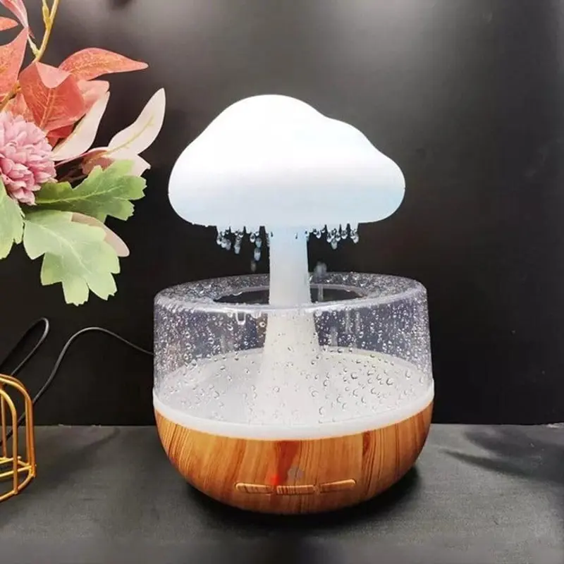 Humidificateur Diffuseur D'huiles Essentielles et Veilleuse Colorée