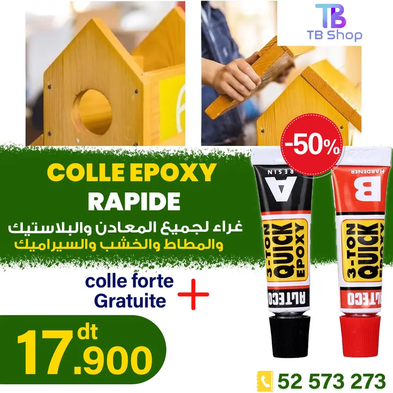 promotion 28% colle epoxy rapide
