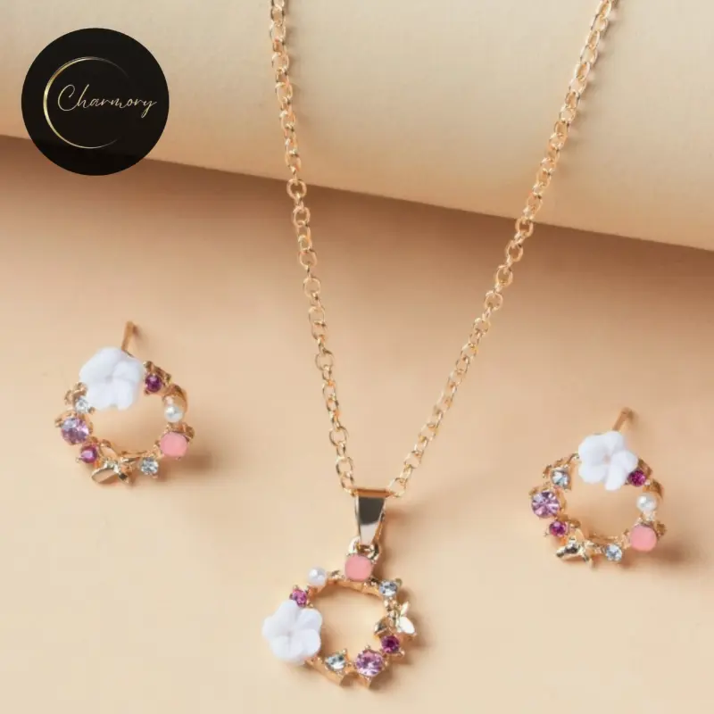 Collier + boucles « FLower 🌸 »