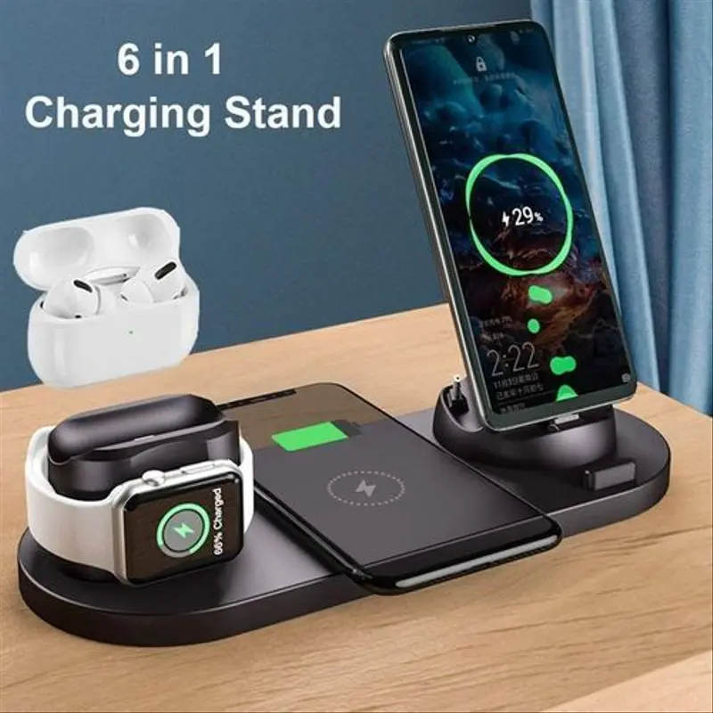 Station de Charge Magnétique 6 en 1 - Phone / IPhone / Watch / Airpods