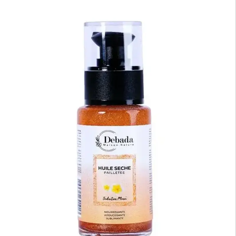 Huile sèche pailletée séduction Monoï – 50ml DEBADA
