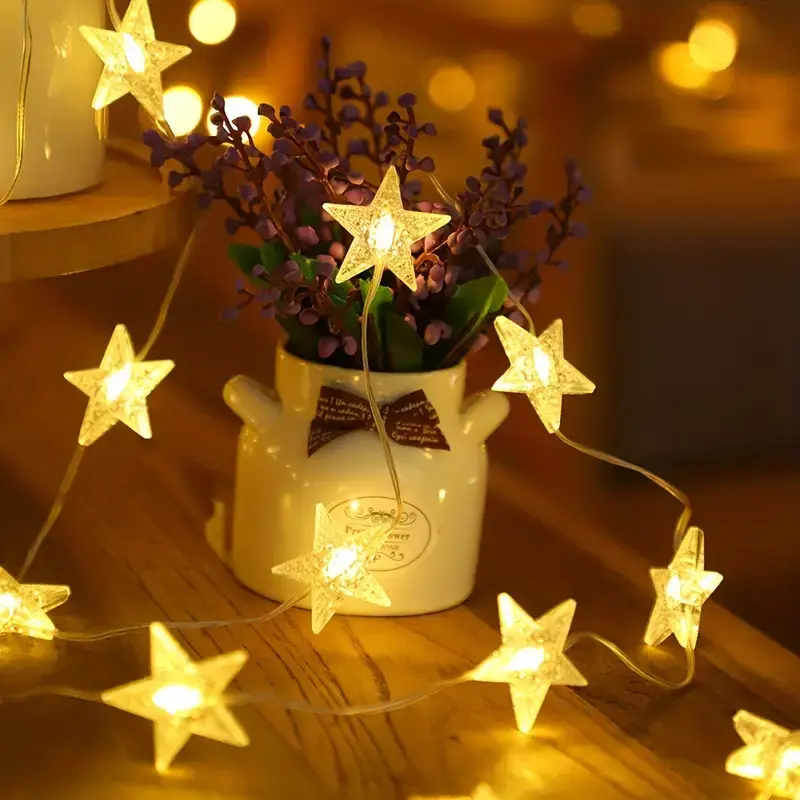 Guirlande 20 étoiles LED - WW