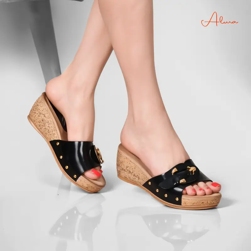 Alura Sabot Cuir - Noir