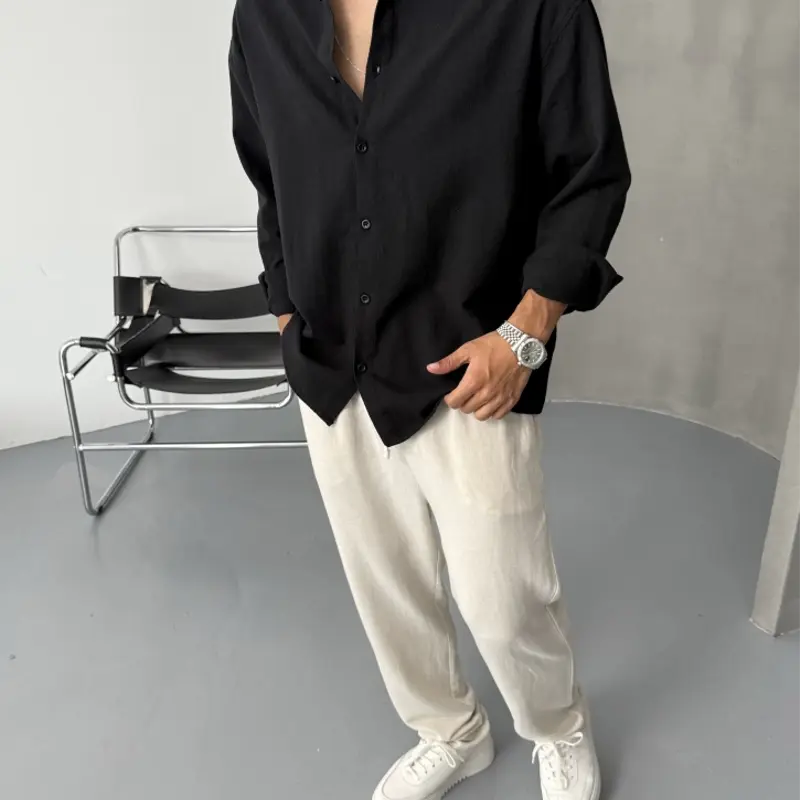 CHEMISE LINEN BLACK