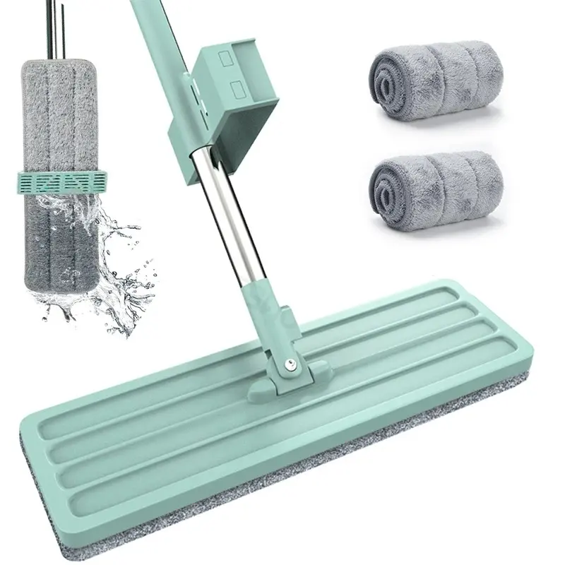 Balai Essoreur Plat Sans les Mains – Nettoyage Rapide & Efficace – Vert