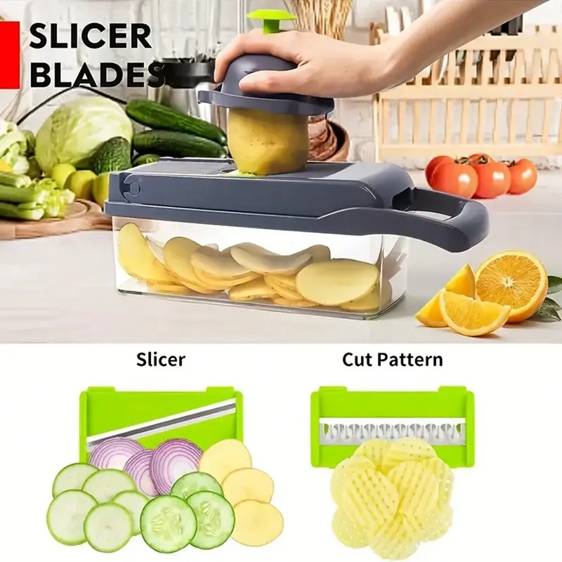 16pcs Set,Vegetable Chopper