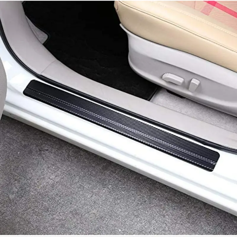 4 autocollants fibre de carbone de voiture