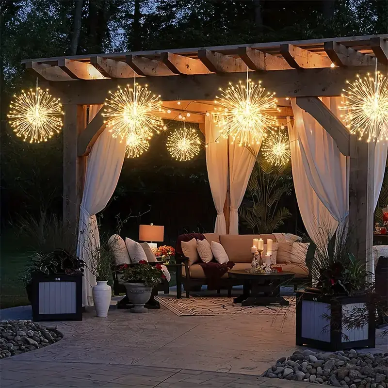 Guirlande LED Feux d'artifice lumineuse avec télécommande