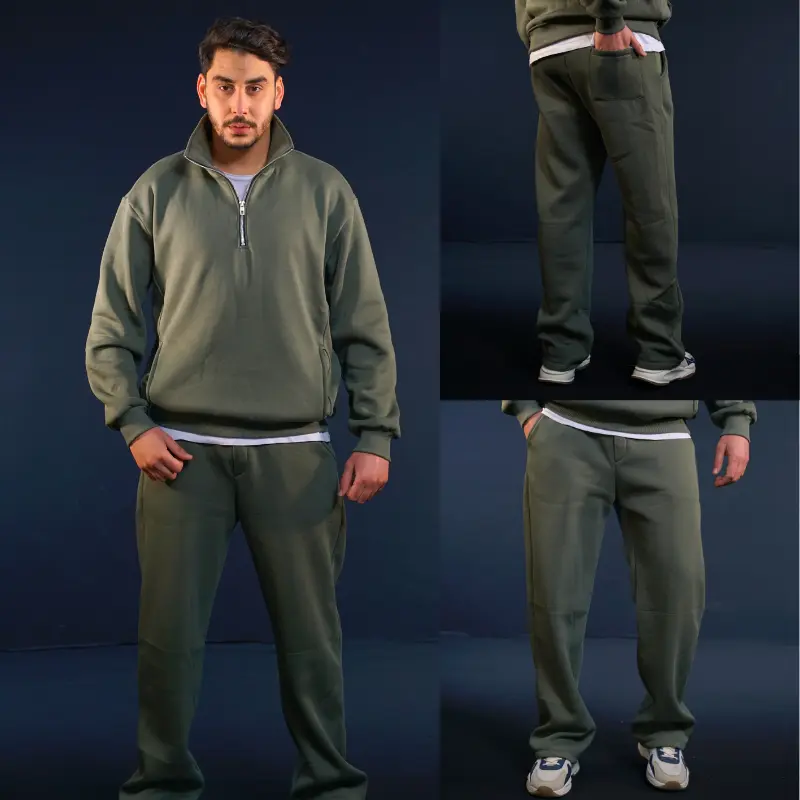 COMBO BAGGY - Pull zip & Pantalon baggy large - MOLTONE