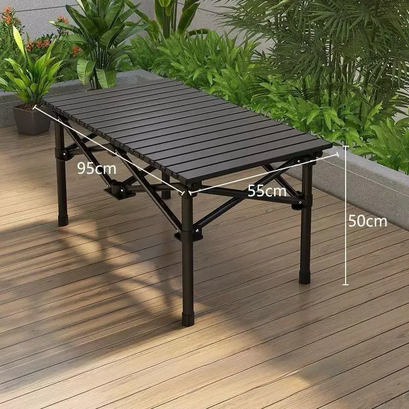 Table Pliante de Camping 95 cm Noir