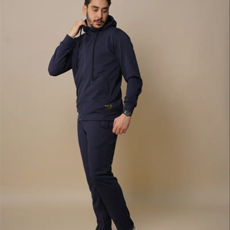 Set Quitting : Avec Capuche Pantalon & Veste avec fermeture zippé en Tissu Léger