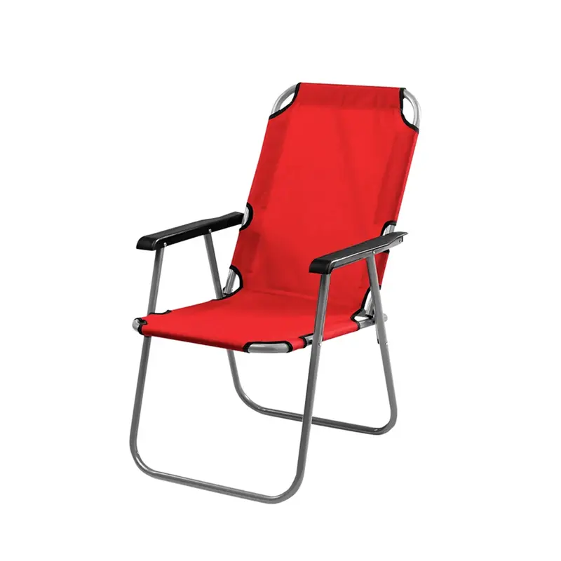Chaise de Plage Pliante avec Dossier et Coussin, Cadre en Alliage d'Aluminium Léger, Portable et Confortable pour Pique-Nique Extérieur Parc Pelouse, Utilisation Multifonctionnelle