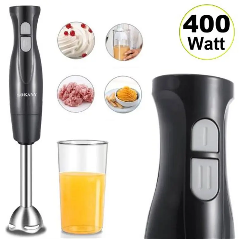 Mixeur Plongeant 400W – Électrique Multifonction Rapide et Facile"