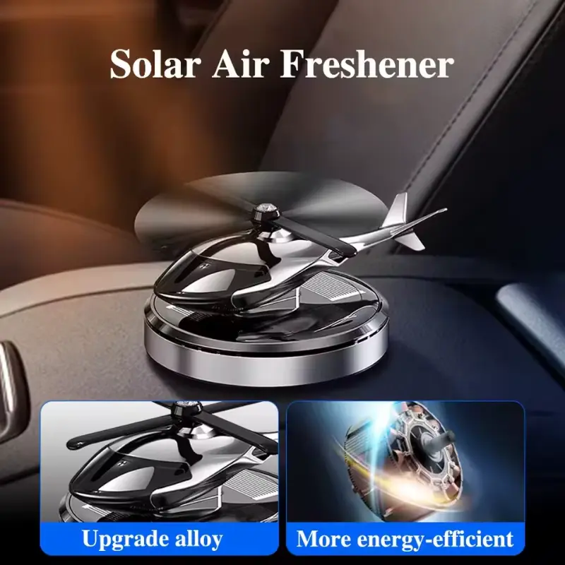Désodorisant de Voiture Hélicoptère à Énergie Solaire – Fraîcheur Instantanée !