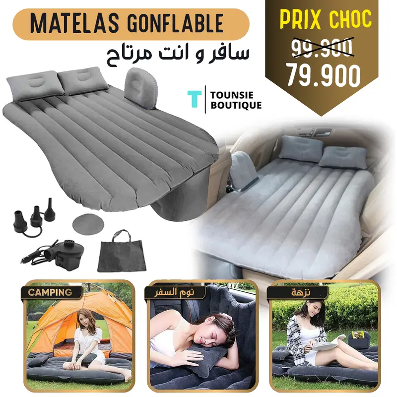 Matelas Gonflable Multifonction pour Voiture et Camping
